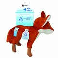Partisanpartidista Clean Earth Fox Plush Dog Toy, Orange & White - Large, 12PK PA3688018